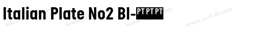 Italian Plate No2 Bl字体转换 Italian Plate No2 Bl字体转换